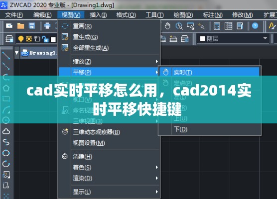 cad實時平移怎么用，cad2014實時平移快捷鍵 