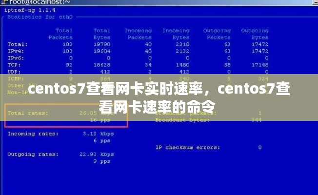 centos7查看網(wǎng)卡實(shí)時(shí)速率，centos7查看網(wǎng)卡速率的命令 