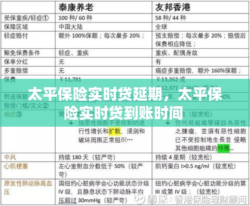 太平保險實時貸延期，太平保險實時貸到賬時間 