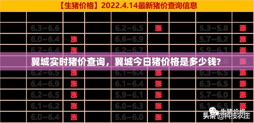 翼城實時豬價查詢，翼城今日豬價格是多少錢? 