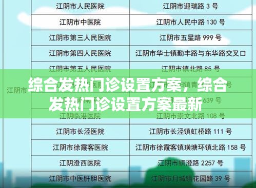 綜合發(fā)熱門診設置方案，綜合發(fā)熱門診設置方案最新 