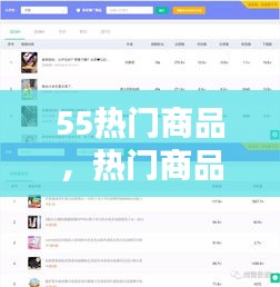 55熱門商品，熱門商品排行 