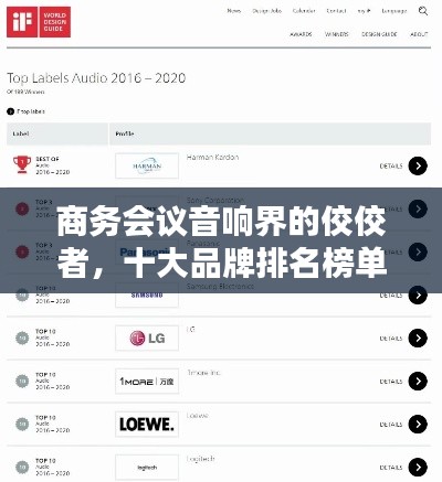 商務(wù)會議音響界的佼佼者，十大品牌排名榜單揭曉！